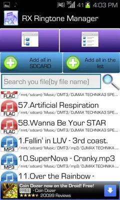 Eris Ringtone Manager android App screenshot 4